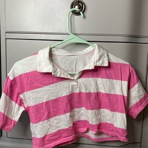 Pink polo shirt